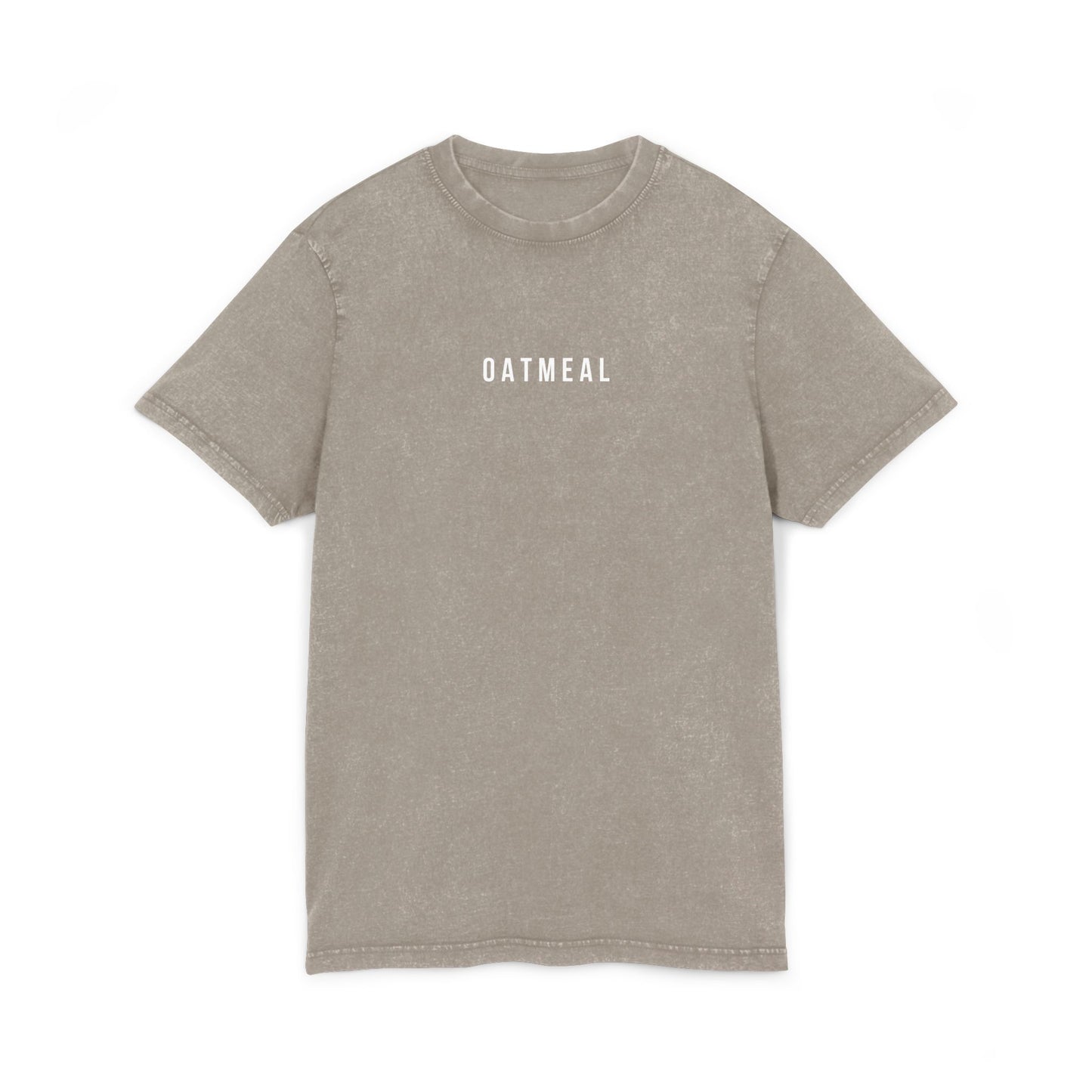 Acid Washed Round Neck Tee