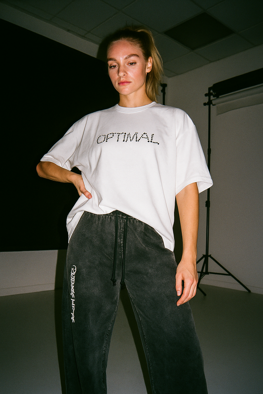 Noir Drip Oversized Drop-Shoulder T-Shirt