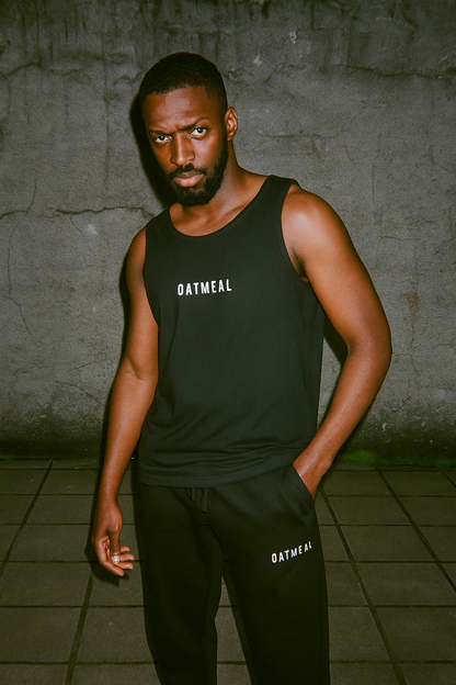 008 Black Oatmeal Tank Top