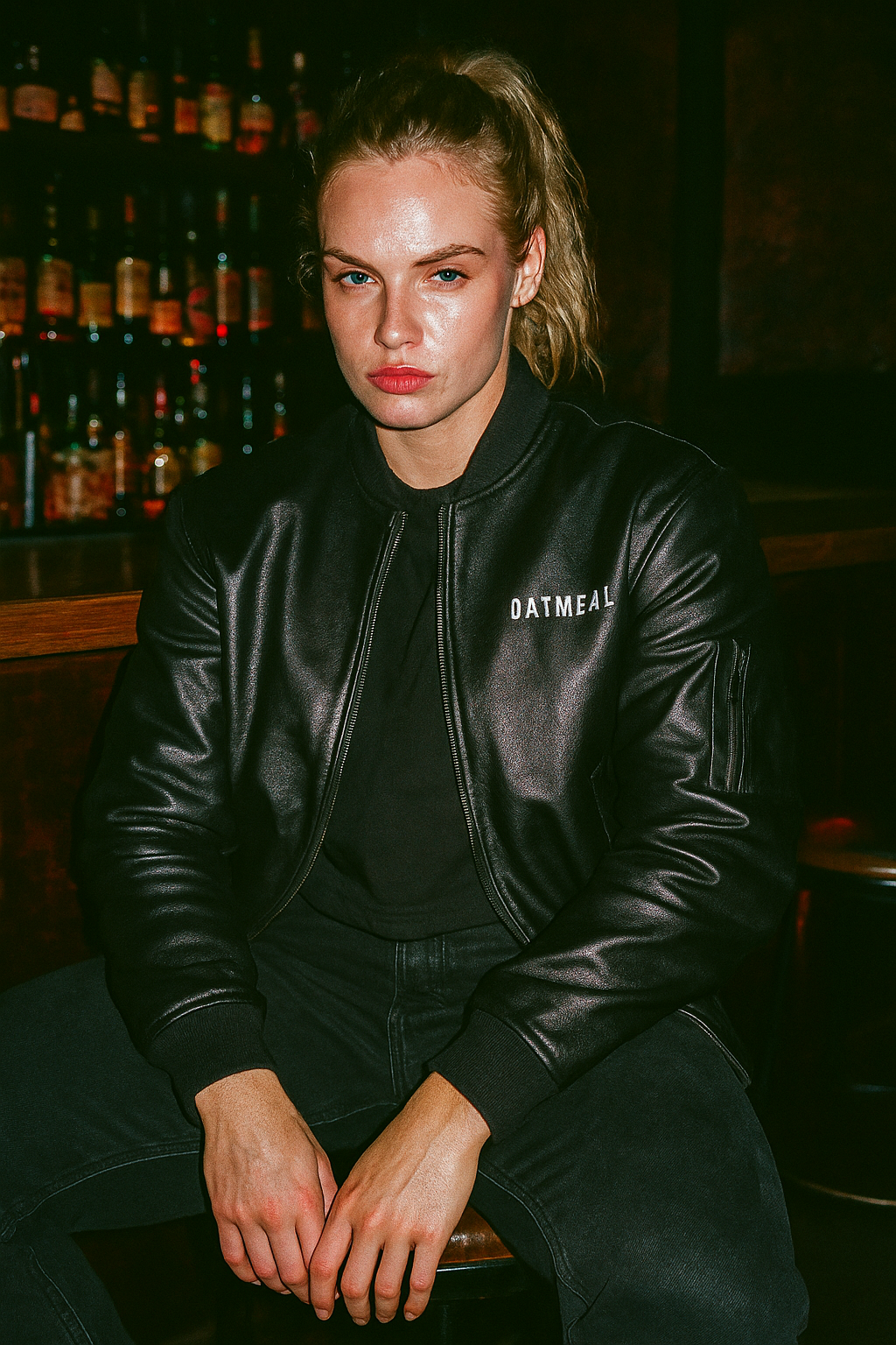 801 Leather Bomber Jacket