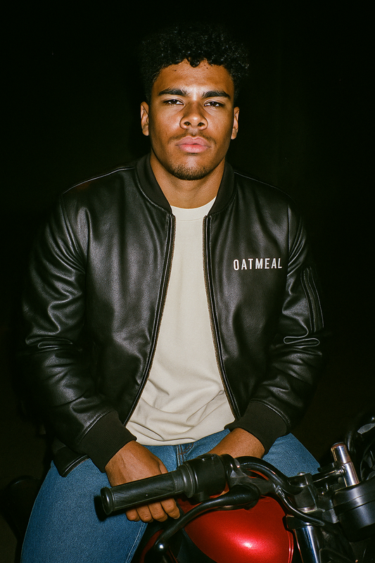 801 Leather Bomber Jacket