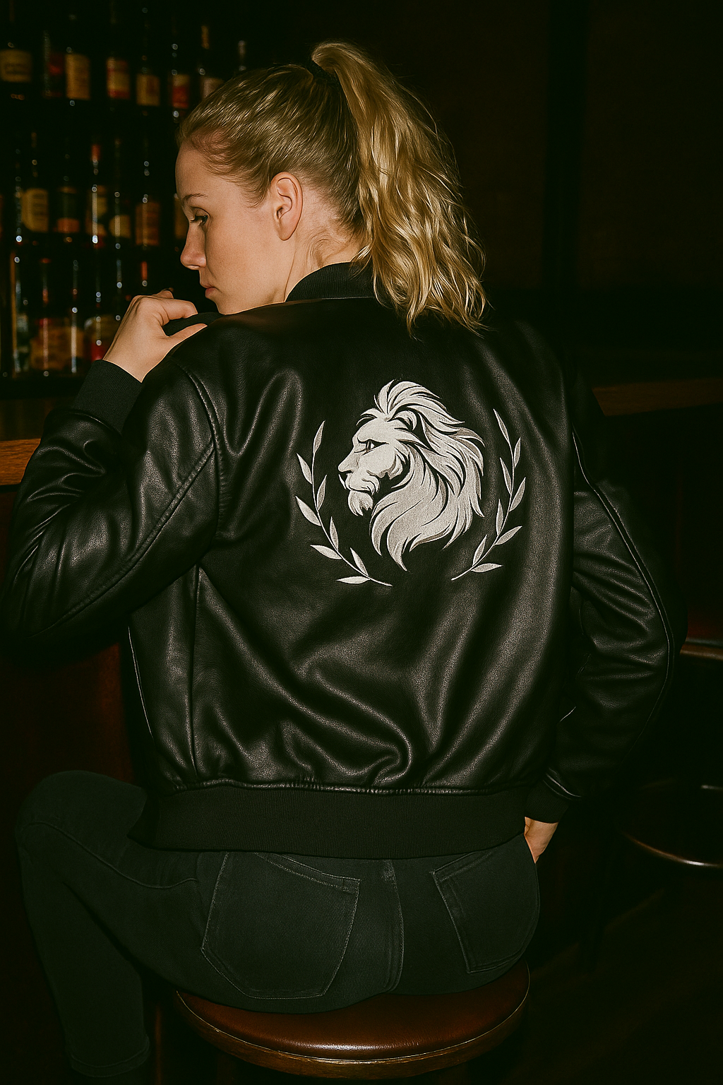 801 Leather Bomber Jacket