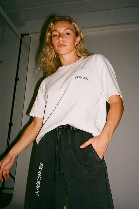 Unisex garment-dyed pocket t-shirt