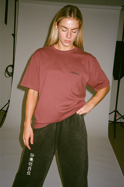 Unisex garment-dyed pocket t-shirt