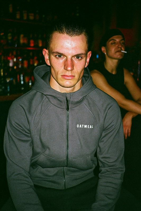 Cropped Zip-Through Hoodie