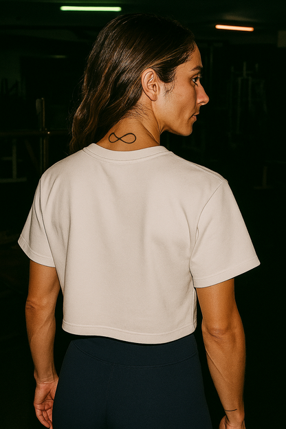 Women's Cropped Heritage Crewneck T-Shirt