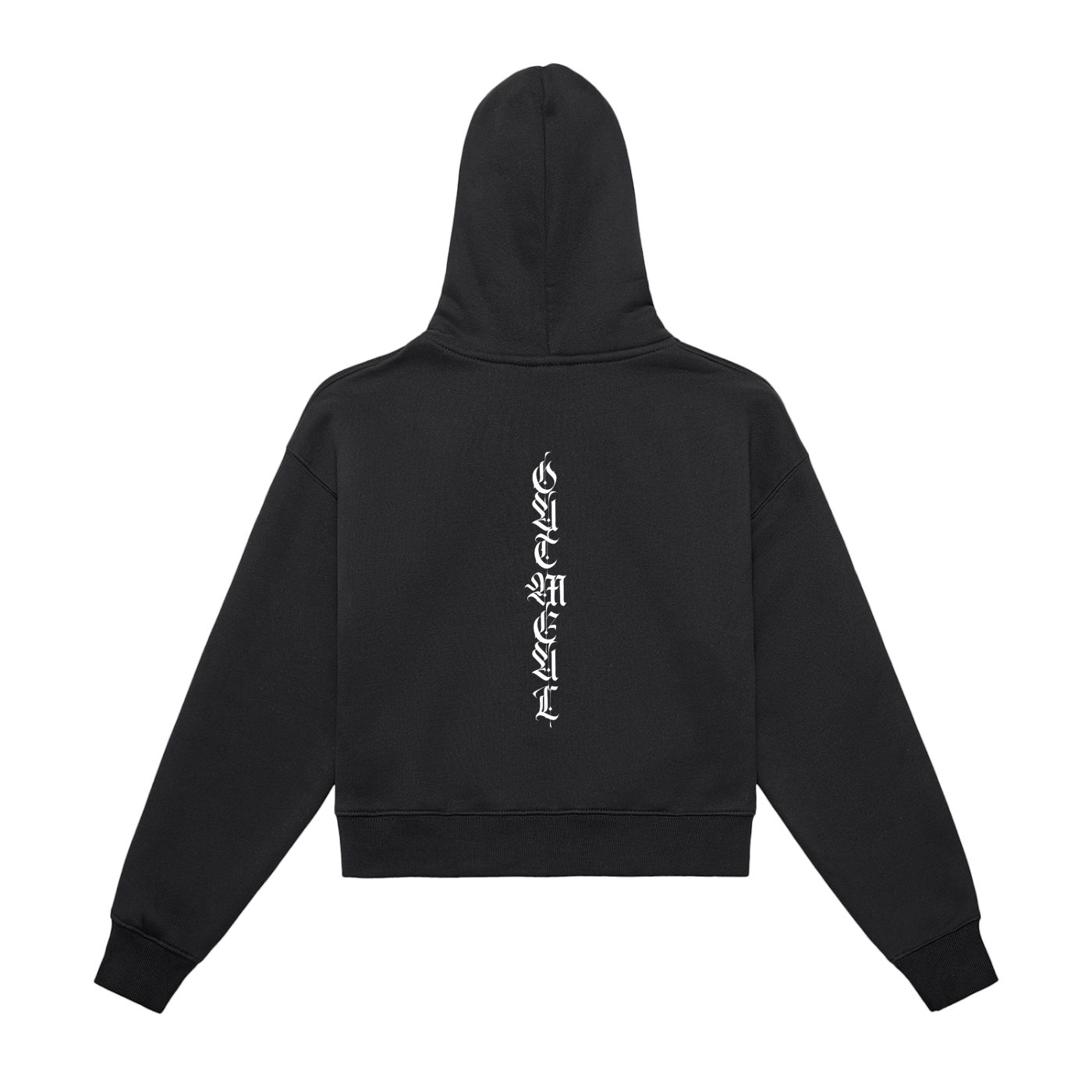 FLEECED ZIP-UP CROPPED HOODIE