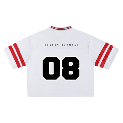 Taped Mesh Boxy T-shirt