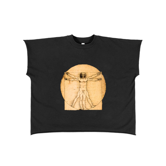 Raw Edge Boxy Non-Shrink T-Shirt