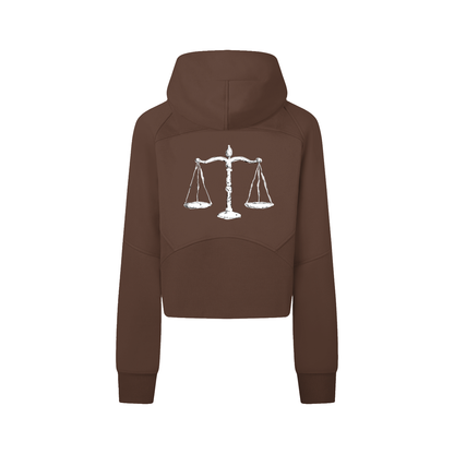 Cropped Zip-Through Hoodie