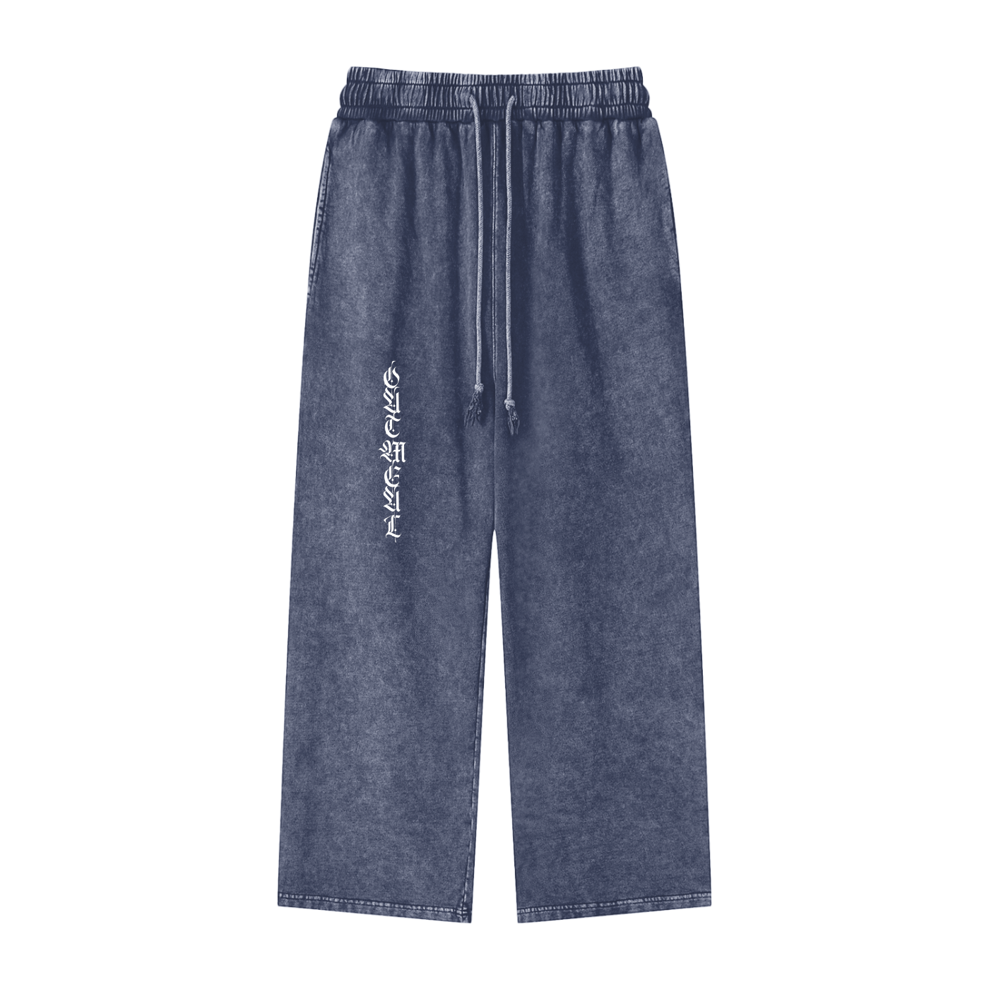 Acid Wash Straight Leg Pants - 360 GSM