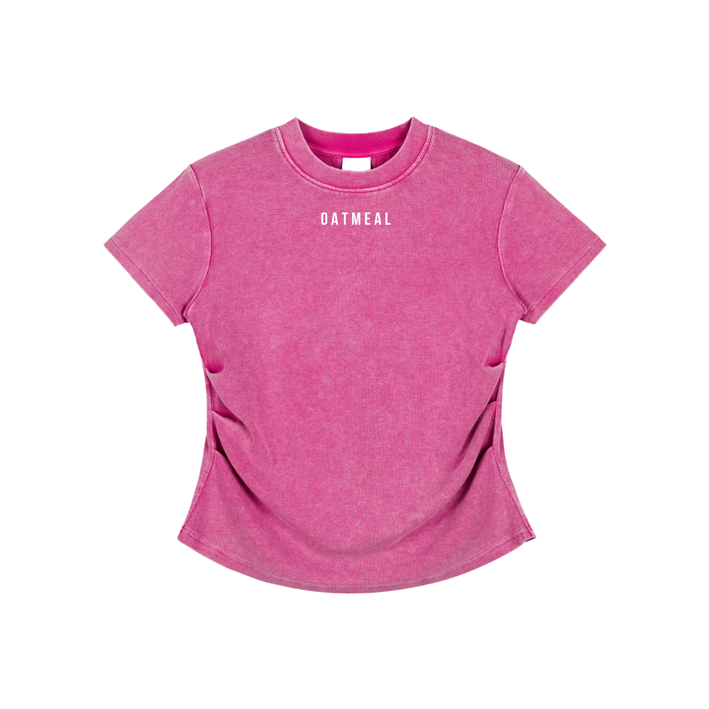 Vintaged-Wash Bodycon Cotton T-Shirt