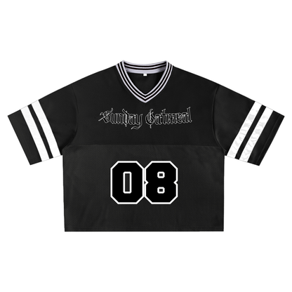 Taped Mesh Boxy T-shirt