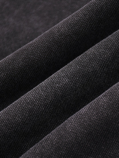 Acid Wash Straight Leg Pants - 360 GSM