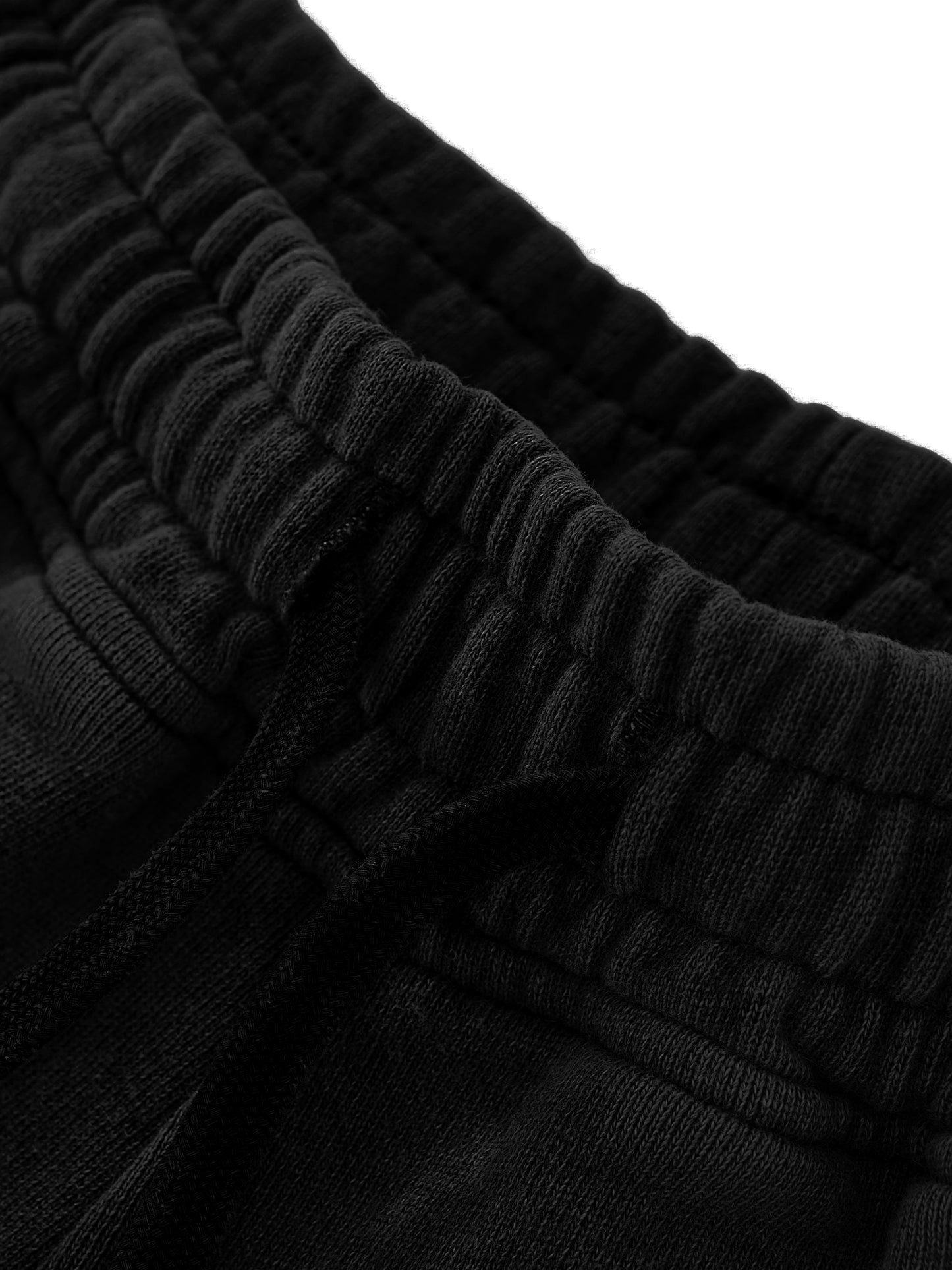0942 Snow Washed Raw Edge Drawstring Shorts